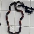 J. Crew Jewelry | Nwt J. Crew Tortoise Shell Grosgrain Tie Necklace | Color: Black/Brown | Size: Os