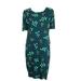 Lularoe Dresses | Lularoe Julia Dress Womens Sz 2xl Dot Prints Green | Color: Green | Size: Xxl