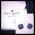 Kate Spade Jewelry | Kate Spade Glitter Earrings | Color: Black/Gold | Size: Large