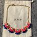 J. Crew Jewelry | J.Crew Statement Necklace | Color: Blue/Orange/Pink | Size: Os