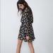 Zara Dresses | New Zara Floral Flower Black Dress | Color: Black/Yellow | Size: S