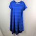 Lularoe Dresses | Lularoe Blue Ribbed Carly Dress Size Small | Color: Blue | Size: S