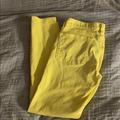 J. Crew Pants & Jumpsuits | J Crew Toothpick Size 27 Ankle Bright Yellow Jeans | Color: Yellow | Size: 27