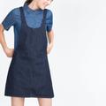 Zara Pants & Jumpsuits | Denim Overall Dress | Color: Blue | Size: S
