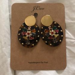 J. Crew Jewelry | J.Crew Fashion Earrings | Color: Brown/Gold | Size: Os