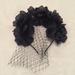 American Eagle Outfitters Accessories | Headband W/ Black Flowers & Veil Nwt | Color: Black | Size: Os