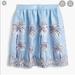 J. Crew Skirts | Jcrew Linen Skirt In Palm Tree Tropical Print | Color: Blue | Size: 0
