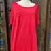 Lularoe Dresses | Lularoe 3xl Red Hi Low Dress / Top | Color: Red | Size: 3x