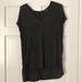 Brandy Melville Tops | Brandy Melville Black/Grey Striped Vneck Top | Color: Black/Gray | Size: S