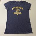 Adidas Tops | Adidas Notre Dame Women’s Basketball Tee - Large | Color: Blue/Gray | Size: L