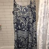 Free People Dresses | Free People Printed Slip Dress | Color: Blue | Size: S