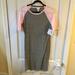 Lularoe Dresses | Gray And Pink Julia Dress | Color: Gray/Pink | Size: M