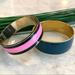 J. Crew Jewelry | 2 J Crew Cuff Bracelets, Pink And Blue, Metal | Color: Blue/Pink | Size: Os