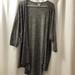 Lularoe Sweaters | Euc Lularoe Knit Lindsay Kimono Sz L | Color: Gray | Size: L