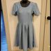 Lularoe Dresses | Lularoe M Blue Textured Amelia Dress | Color: Blue/Red | Size: M