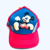 Disney Accessories | Disney Little Boy Mickey Mouse Baseball Cap | Color: Blue/Red | Size: Osb