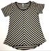 Lularoe Tops | Lularoe Classic T Shirt Short Sleeve Black & Cream | Color: Black/Cream | Size: L