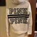 Pink Victoria's Secret Tops | Faux Fur Vs Pink Sweatshirt | Color: Black/White | Size: Xs