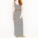 J. Crew Dresses | J.Crew Sasha Maxi Dress In Skinny Stripe Sz Xxs | Color: Gray | Size: Xxs