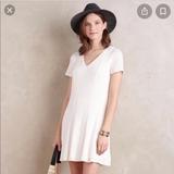 Anthropologie Dresses | Anthropologie Dolan White Ribbed Dress | Color: White | Size: M