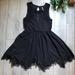 Free People Dresses | Free People Handkerchief Lace Dress. | Color: Black | Size: S