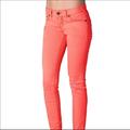 Free People Jeans | Free People Coral Skinny Red Orange Jeans Size 25 | Color: Orange/Red | Size: 25