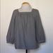 J. Crew Tops | J.Crew Long Sleeve Blouse | Color: Black/Gray | Size: 2