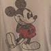 Disney Tops | Mickey Mouse Embellished Top Sz M | Color: Black/Gray | Size: M