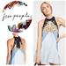 Free People Dresses | Free People Beat Of My Heart Tunic Dress Nwot | Color: Blue/Yellow | Size: Xs