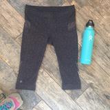 Athleta Pants & Jumpsuits | Athleta Baretorun Knicker Crop Workout Pant Gym | Color: Black/Gray | Size: S