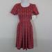 Lularoe Dresses | Lularoe Amelia Pocket Dress Xxs Aztec Print Nwt | Color: Blue/Red | Size: Xxs