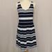 J. Crew Dresses | Navy Stripe Knit Sundress From J Crew | Color: Blue/White | Size: Xl