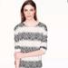 J. Crew Tops | J. Crew Jacquard Striped Sweatshirt | Color: Black/White | Size: M