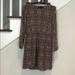 Madewell Dresses | Madewell Broadway & Broome 100% Silk Dress | Color: Brown/Cream | Size: 4