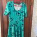 Lularoe Dresses | Lularoe Bike Print Dress | Color: Green | Size: L