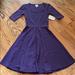 Lularoe Dresses | Lularoe Nicole Dress - Xs - Solid Purple | Color: Purple | Size: Xs