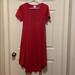 Lularoe Dresses | Lularoe Xxs Red Carley Dress | Color: Red | Size: Xxs