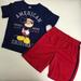 Disney Matching Sets | Disney Mickey Mouse Cute American Boy Set | Color: Black/Red | Size: 7b