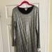 Lularoe Dresses | Lularoe Llr Elegant Silver Medium Debbie Nwt | Color: Silver | Size: M