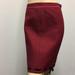 Louis Vuitton Skirts | Louis Vuitton Wool Skirt Red Black Size 40 | Color: Red | Size: 40