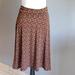 Lularoe Skirts | Lularoe Brown Floral Azure Skirt -Xs | Color: Brown/Gold | Size: Xs