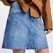 Zara Skirts | Bnwt Zara Woman Premium The Denim Mini Skirt Sz Xs | Color: Blue | Size: Xs