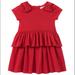 Kate Spade Dresses | Kate Spade Infant Peplum Waist Dress Charm Red | Color: Red | Size: 12mb