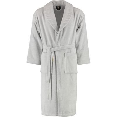 Rhomtuft Bademäntel unisex Schalkragen Sir & Lady perlgrau - 11 L Weiss