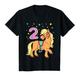 Kinder Pferde Shirt Mädchen 2 Jahre Pony Geschenk 2. Geburtstag T-Shirt