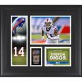 Stefon Diggs Buffalo Bills Framed 15" x 17" Player Collage with a Piece of Game-Used Football