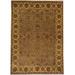 Brown/Green 108 x 0.25 in Area Rug - Bokara Rug Co, Inc. Hand-Knotted High-Quality Brown & Gold Area Rug Wool | 108 W x 0.25 D in | Wayfair