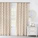 Eastern Accents Gresham Geometric Room Darkening Pinch Pleat Single Curtain Panel Metal in Brown | 120 H in | Wayfair 7V8-CUD-175-PPD