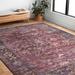 Red 120 x 0.13 in Area Rug - Lark Manor™ Febbas Oriental Purple Area Rug Polyester/Polypropylene | 120 W x 0.13 D in | Wayfair