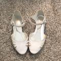 Nine West Shoes | Girls White Flat Dress Shoes | Color: White | Size: 2.5g